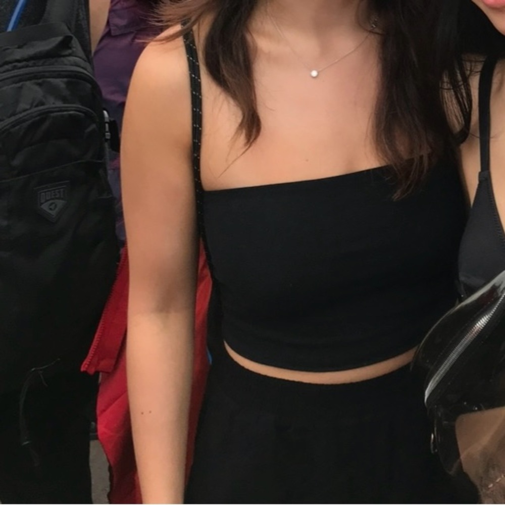 Topshop black tube top